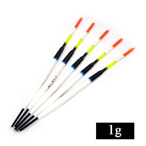 FTK 5PCS 1g 2g 3g Barguzinsky Fir Float Fishing Length 17cm-20.5cm Carp Fishing Float Vertical Buoy Float Fishing Accessories Mapêche.com