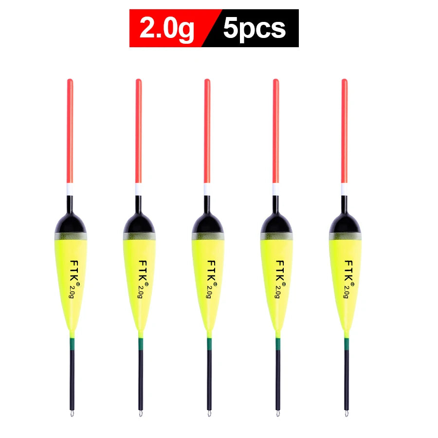 FTK 5pcs/lot Fishing Float Size 2g-4g Barguzinsky Fir Floats Carp Fishing Bobber Vertical Buoy Length 15.5-20cm Fishing Tackle Mapêche.com