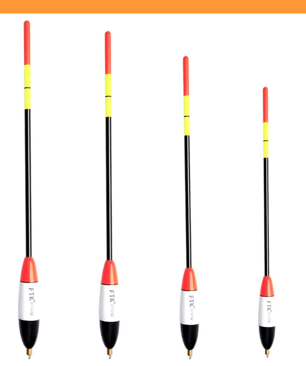 FTK 4Pcs Fishing Float 23cm-26cm Barguzinsky Fir Float Bobber Long Tail Vertical Buoy For Carp Fishing Accessories Tackle 2024 Mapêche.com