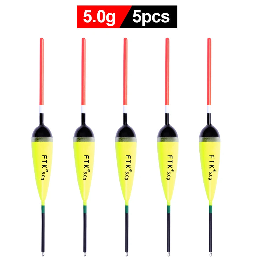 FTK 5pcs/lot Fishing Float Size 2g-4g Barguzinsky Fir Floats Carp Fishing Bobber Vertical Buoy Length 15.5-20cm Fishing Tackle Mapêche.com