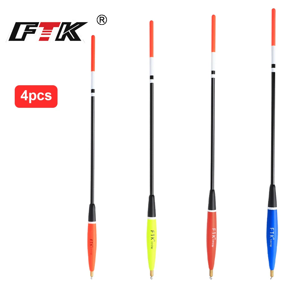 Barguzinsky Fir Bobber Fishing Float 4Pcs/Lot Length 2+2g/3+2g/4+2g/5+2g Copper Ocean Rock Buoy for Carp Fishing Tackle Mapêche.com