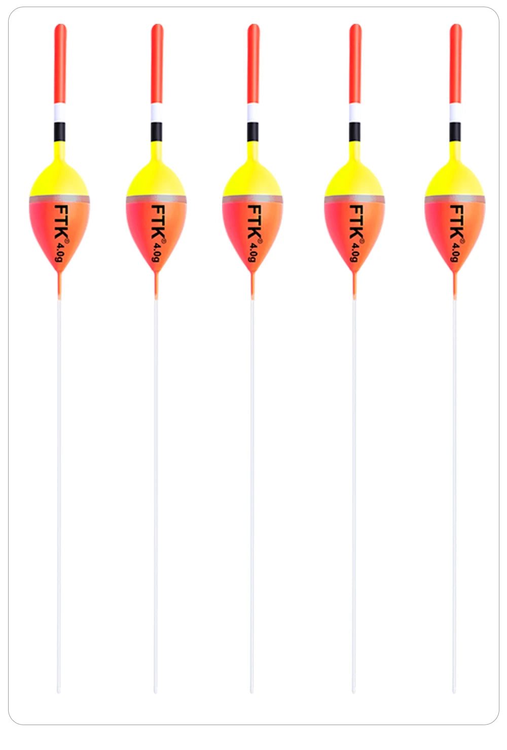 FTK 5pcs/pack Fishing Float Size1g-4g 18cm-22.5cm Barguzinsky Fir Floats Vertical Buoy Fishing Float Bobber Fishing Tackle Pesca Mapêche.com