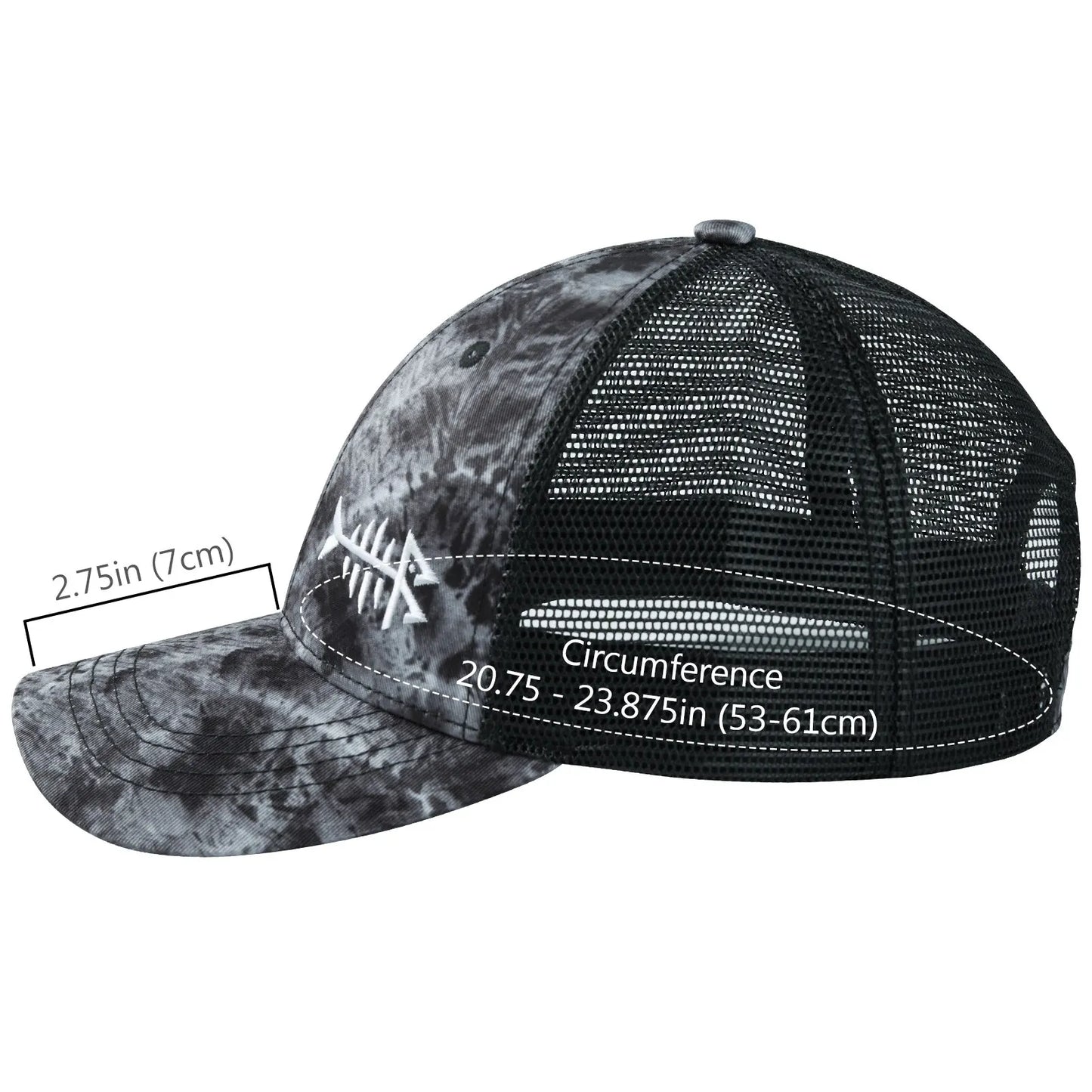 Casquette de pêche Bassdash Altimate avec dos en maille, casquette de baseball ajustable