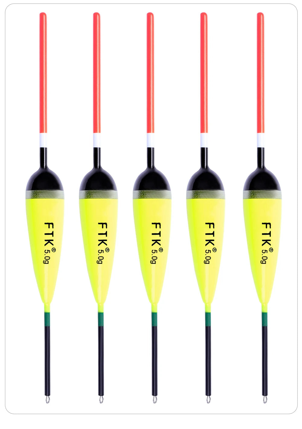 FTK 5pcs/lot Fishing Float Size 2g-4g Barguzinsky Fir Floats Carp Fishing Bobber Vertical Buoy Length 15.5-20cm Fishing Tackle Mapêche.com