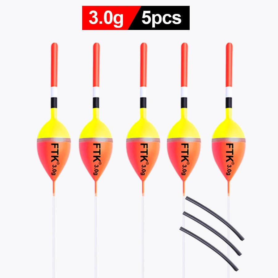 FTK 5pcs/pack Fishing Float Size1g-4g 18cm-22.5cm Barguzinsky Fir Floats Vertical Buoy Fishing Float Bobber Fishing Tackle Pesca Mapêche.com