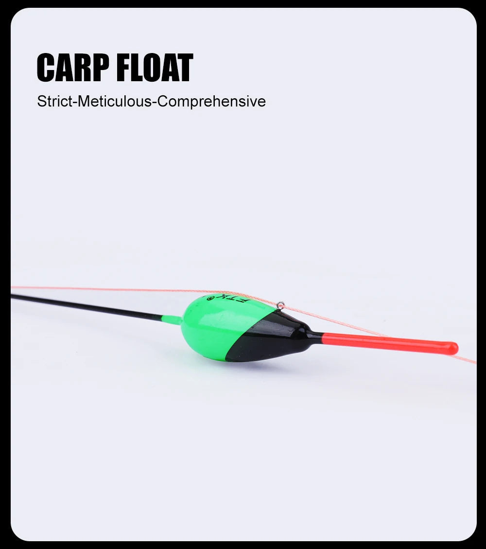 FTK 10pcs Fishing Float Bobber Mix 1g-5g Wood Float Set Barguzinsky Fir Float Buoy Bobber Stopper Fishing Float Fishing Tackle Mapêche.com