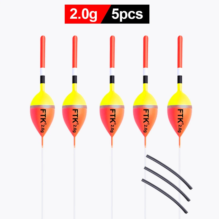 FTK 5pcs/pack Fishing Float Size1g-4g 18cm-22.5cm Barguzinsky Fir Floats Vertical Buoy Fishing Float Bobber Fishing Tackle Pesca Mapêche.com