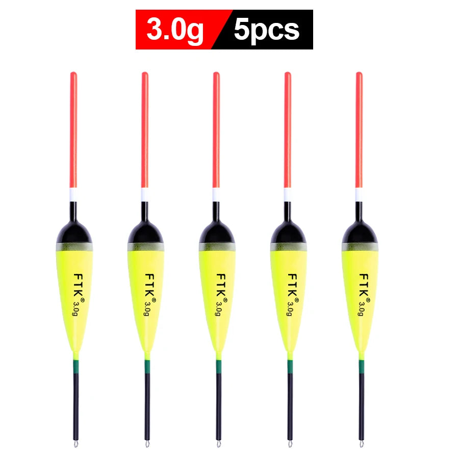 FTK 5pcs/lot Fishing Float Size 2g-4g Barguzinsky Fir Floats Carp Fishing Bobber Vertical Buoy Length 15.5-20cm Fishing Tackle Mapêche.com