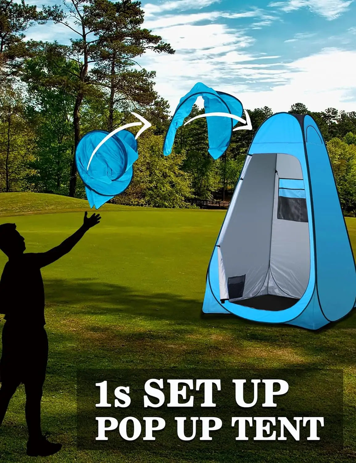Portable Beach Shower Toilet Changing Tent Outdoor Mobile Toilet Fishing Photography Tent Sun Rain Shelter Privacy Shelter Tent Mapêche.com