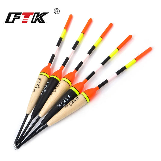 FTK Barguzinsky Fir Light On The Dark 5Pcs/Lot Fishing Float Length 19-23cm Float Weight 2g-6g For Carp Fishing Mapêche.com