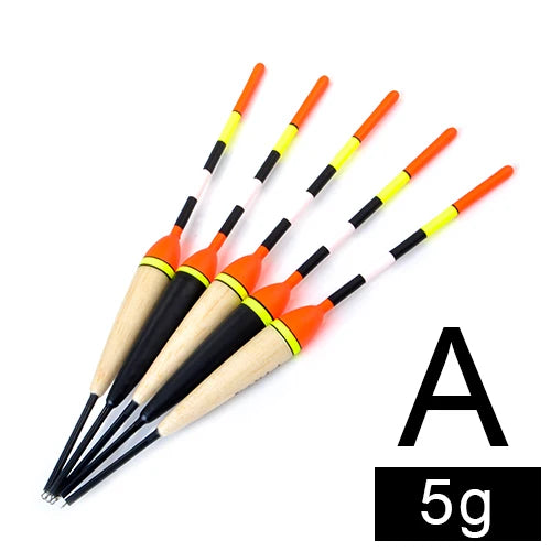 FTK Barguzinsky Fir Light On The Dark 5Pcs/Lot Fishing Float Length 19-23cm Float Weight 2g-6g For Carp Fishing Mapêche.com