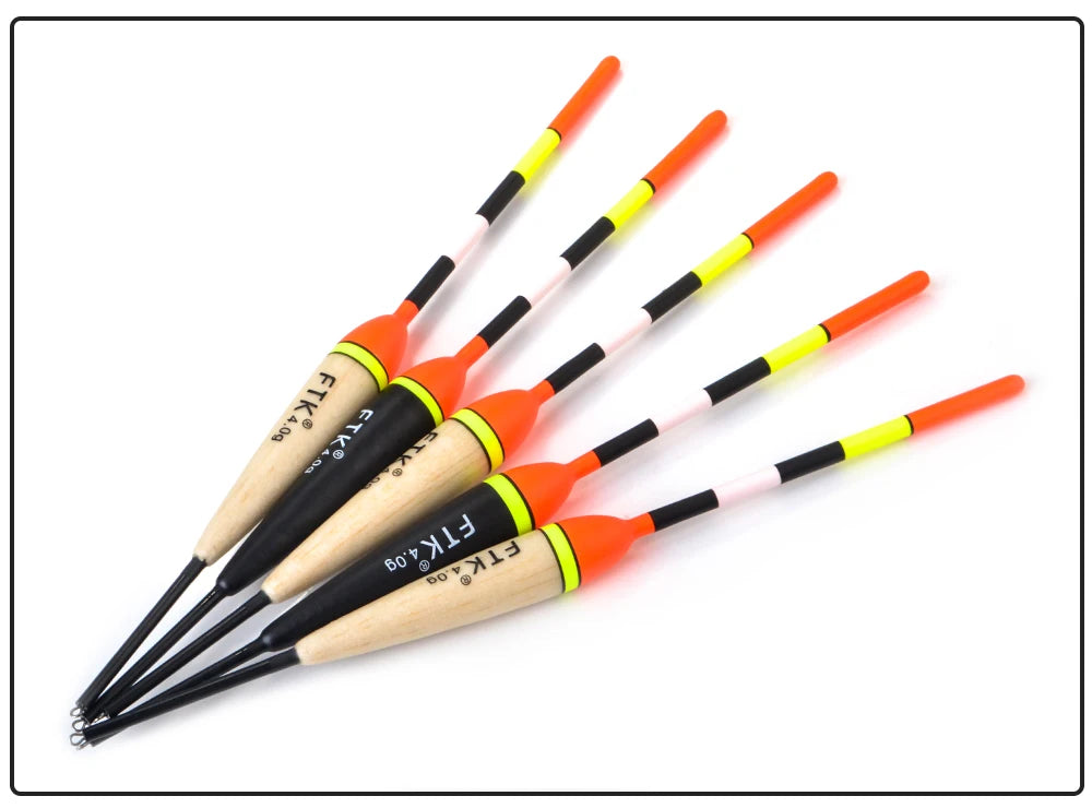 FTK Barguzinsky Fir Light On The Dark 5Pcs/Lot Fishing Float Length 19-23cm Float Weight 2g-6g For Carp Fishing Mapêche.com