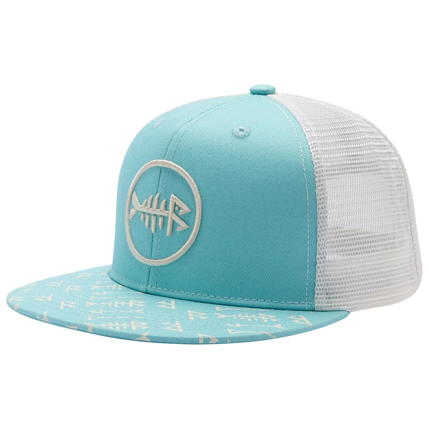 Casquette à visière plate Bassdash, ajustable, en maille