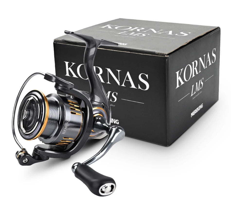 MEREKING KORNAS Series Rust Free And Smooth Bearing 5.2:1 Spinning Fishing Reel Drag 12Kg Max Power Spinning Wheel Fishing Coil Mapêche.com