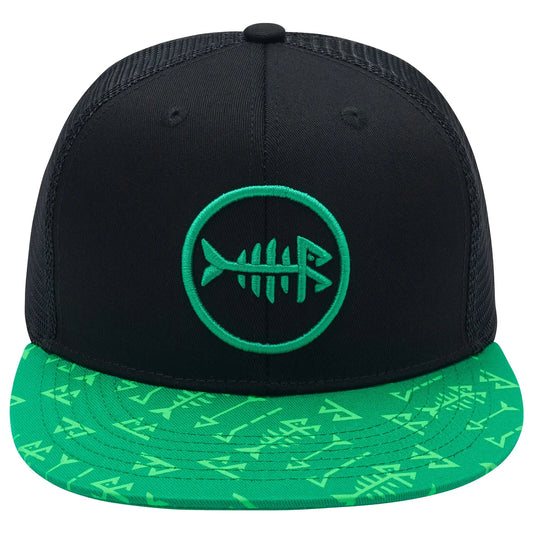 Casquette à visière plate Bassdash, ajustable, en maille