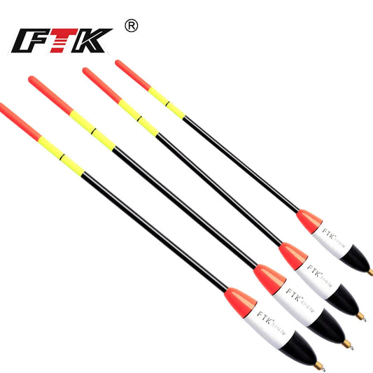 FTK 4Pcs Fishing Float 23cm-26cm Barguzinsky Fir Float Bobber Long Tail Vertical Buoy For Carp Fishing Accessories Tackle 2024 Mapêche.com