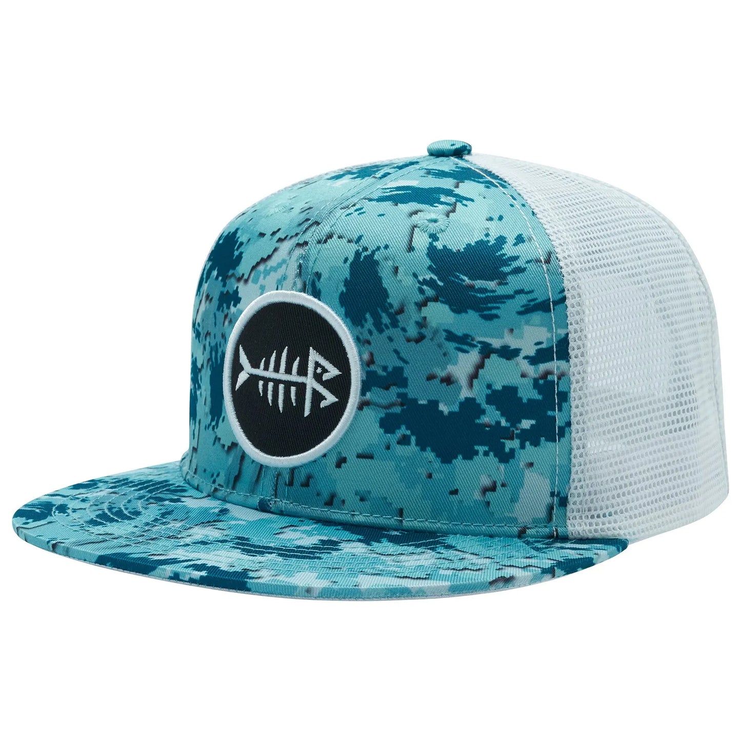 Casquette à visière plate Bassdash, ajustable, en maille