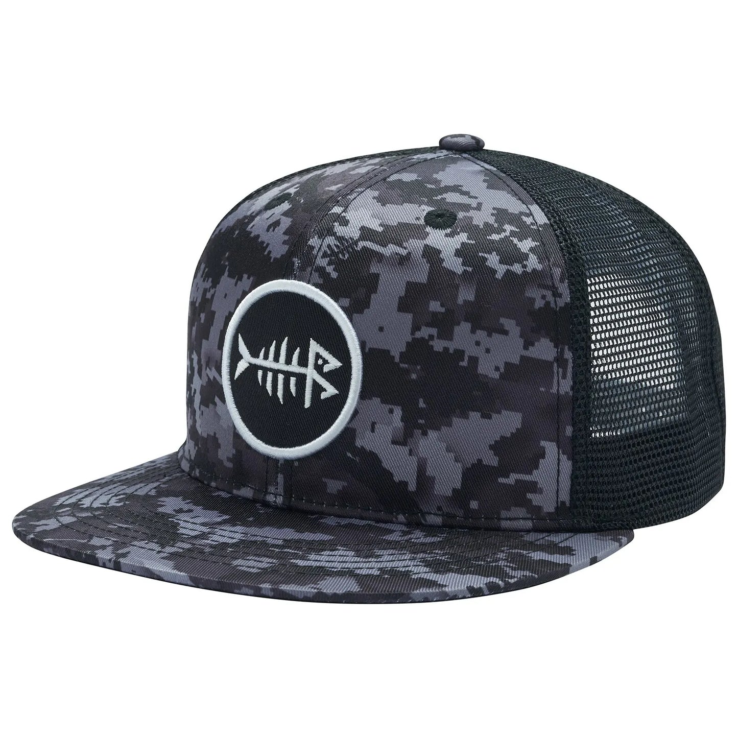 Casquette à visière plate Bassdash, ajustable, en maille