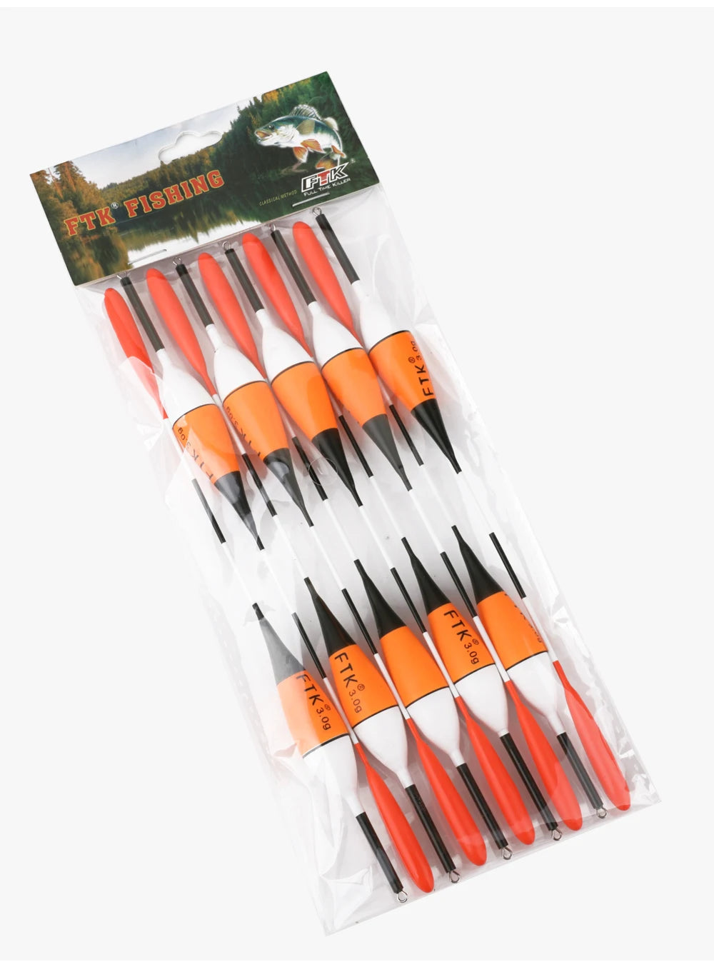 FTK 10Pcs Fishing Float 2g 3g 5g Barguzinsky Fir Float Bobber Long Tail Vertical Buoy For Carp Fishing Accessories Tackle 2023 Mapêche.com