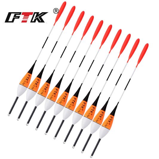 FTK 10Pcs Fishing Float 2g 3g 5g Barguzinsky Fir Float Bobber Long Tail Vertical Buoy For Carp Fishing Accessories Tackle 2023 Mapêche.com