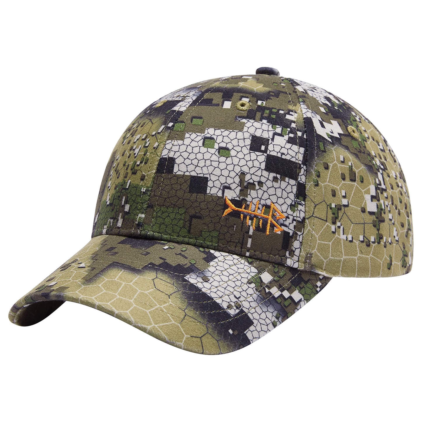 Casquette de pêche camouflage Bassdash, réglable à visière
