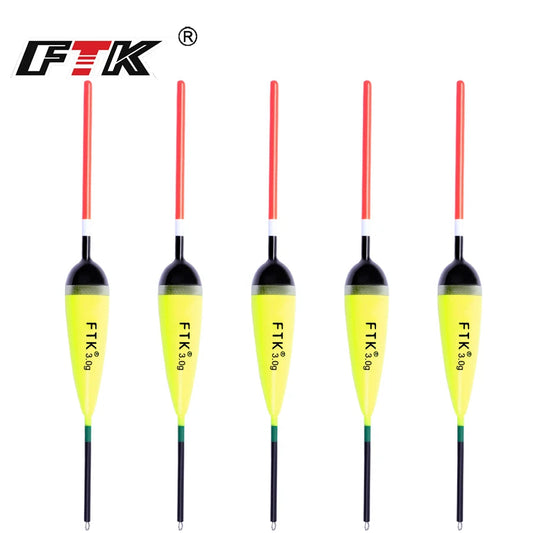 FTK 5pcs/lot Fishing Float Size 2g-4g Barguzinsky Fir Floats Carp Fishing Bobber Vertical Buoy Length 15.5-20cm Fishing Tackle Mapêche.com