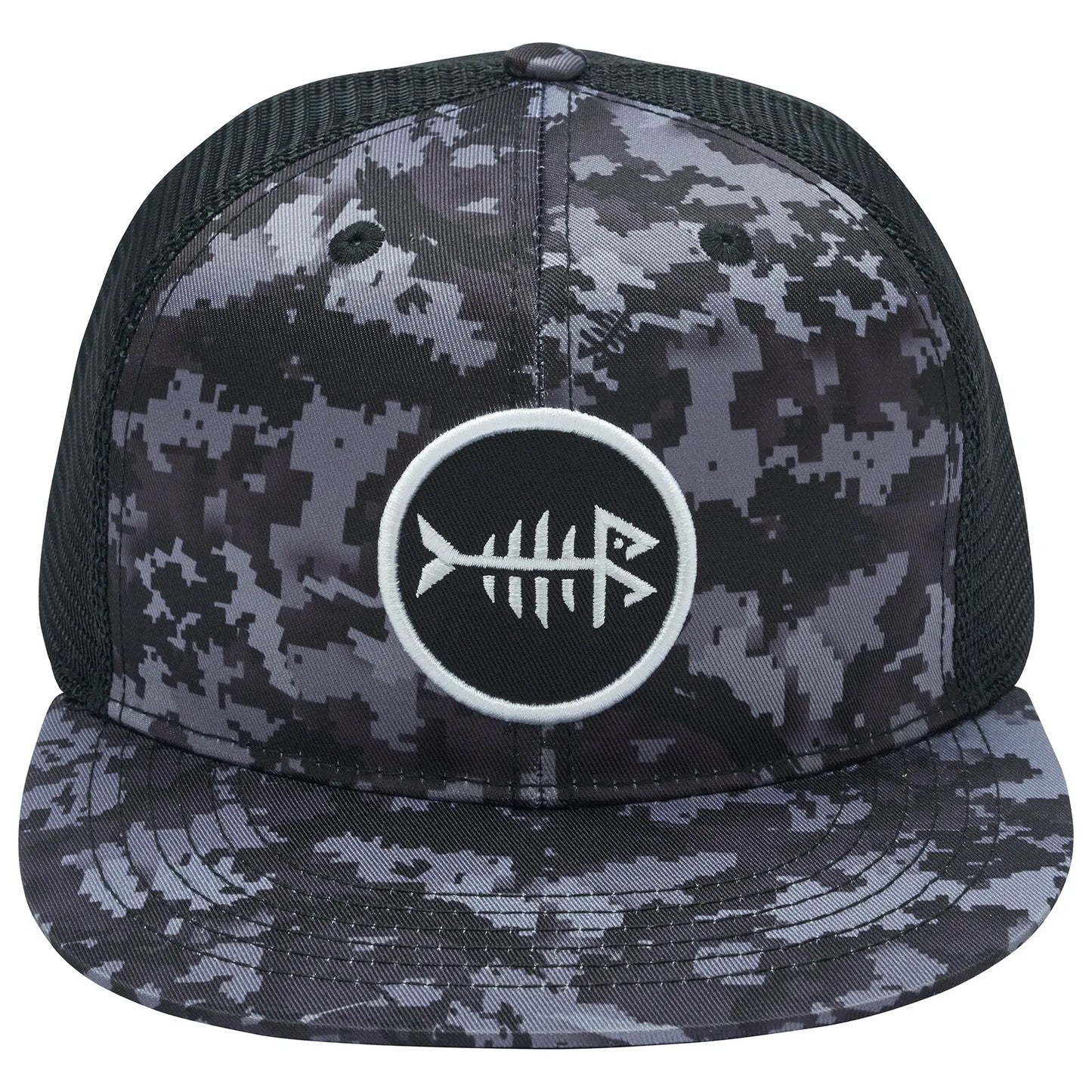 Casquette à visière plate Bassdash, ajustable, en maille