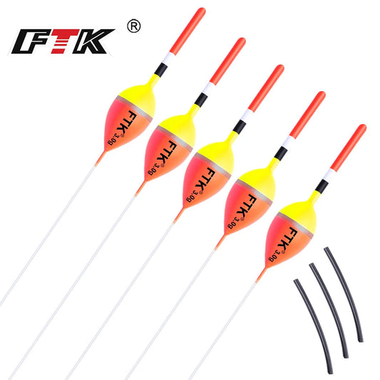 FTK 5pcs/pack Fishing Float Size1g-4g 18cm-22.5cm Barguzinsky Fir Floats Vertical Buoy Fishing Float Bobber Fishing Tackle Pesca Mapêche.com